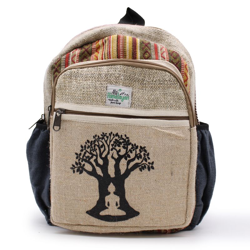 Small Hemp Backpack - Bohdi Tree Design