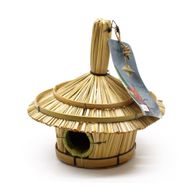 Small Round Seagrass Bird House 17x17cm