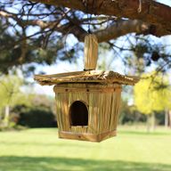 Small Square Seagrass Bird House 18x13cm