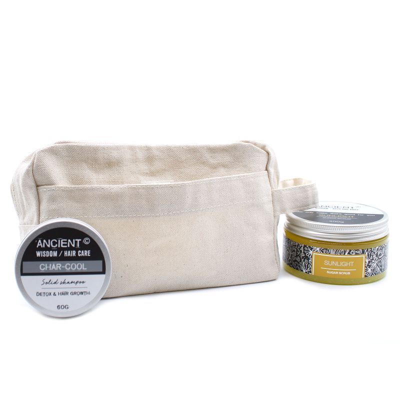 Natural Cotton Toiletry Bag 10 oz - Classic Square