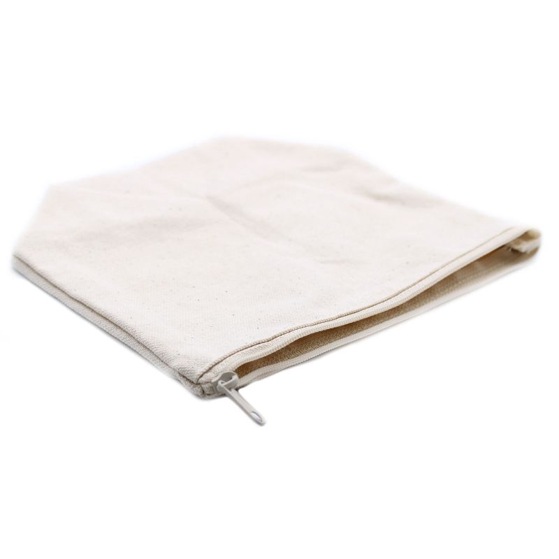 Natural Cotton Toiletry Bag 10 oz - Medium Pouch