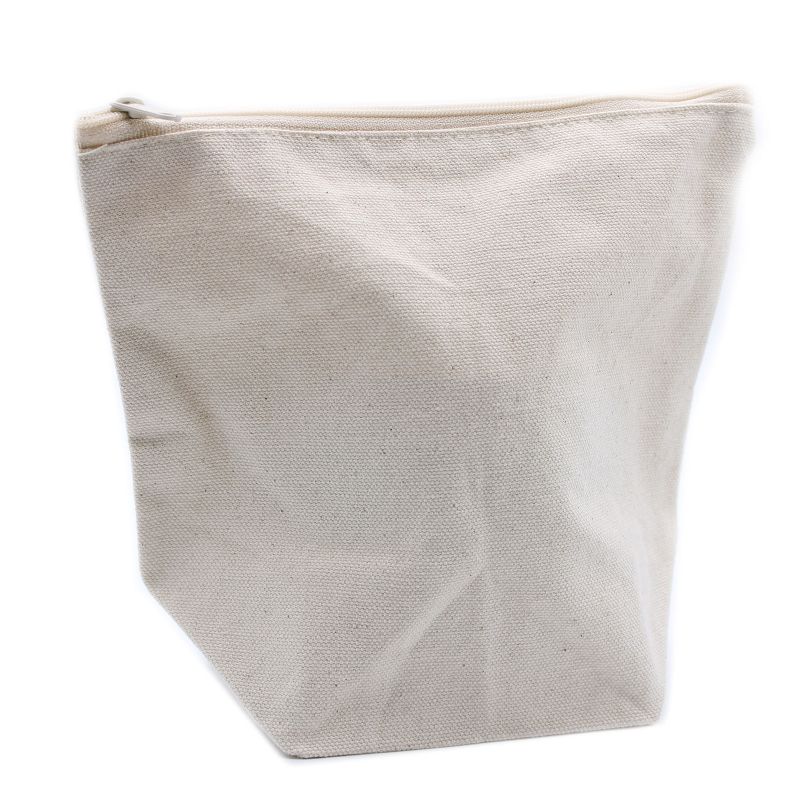 Natural Cotton Toiletry Bag 10 oz - Medium Pouch