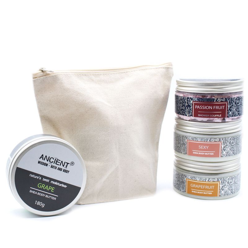 Natural Cotton Toiletry Bag 10 oz - Medium Pouch