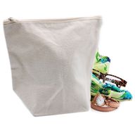 Natural Cotton Toiletry Bag 10 oz - Medium Pouch