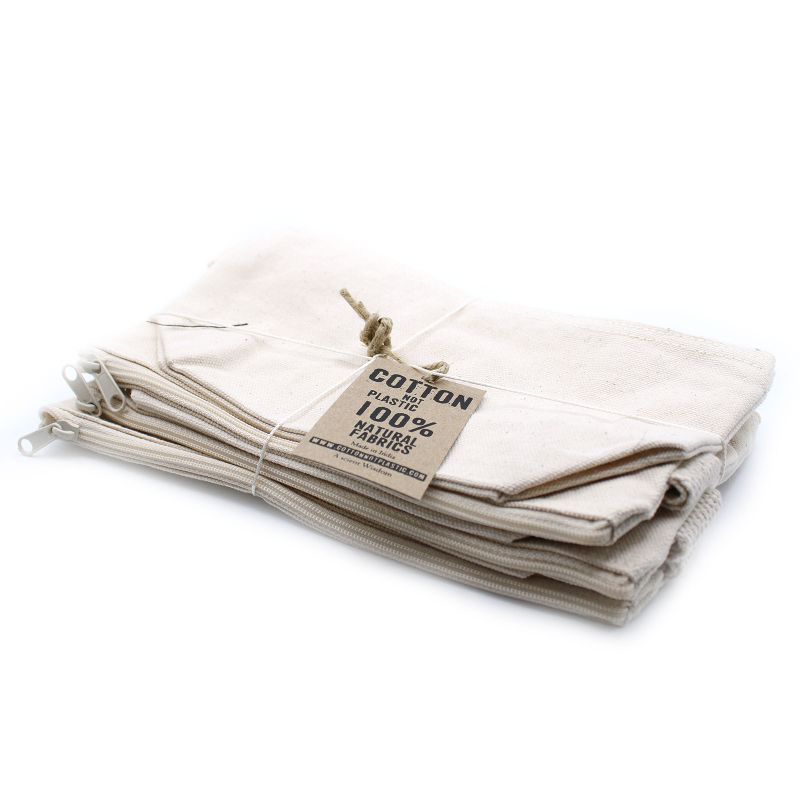 Natural Cotton Toiletry Bag 10 oz - Hand Holder