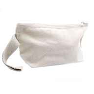 Natural Cotton Toiletry Bag 10 oz - Hand Holder