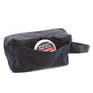 Black Cotton Toiletry Bag 10 oz - Classic Square