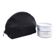 Black Cotton Toiletry Bag 10 oz - Moon Bag