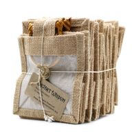 Pure Jute and Cotton Window Gift Bag - One Window Natural