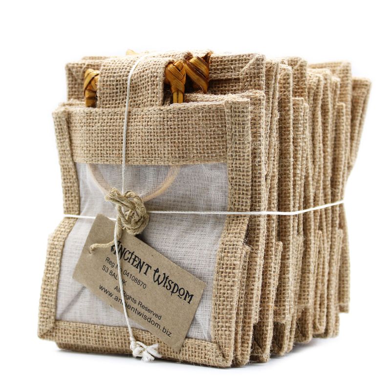 Pure Jute and Cotton Window Gift Bag - One Window Natural