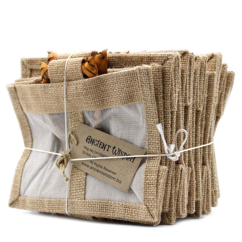 Pure Jute and Cotton Window Gift Bag - Two Windows Natural