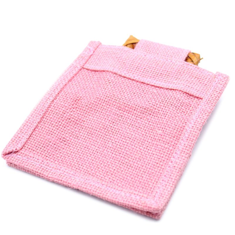 Pure Jute and Cotton Window Gift Bag - One Window Rose