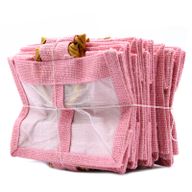 Pure Jute and Cotton Window Gift Bag - Two Windows Rose