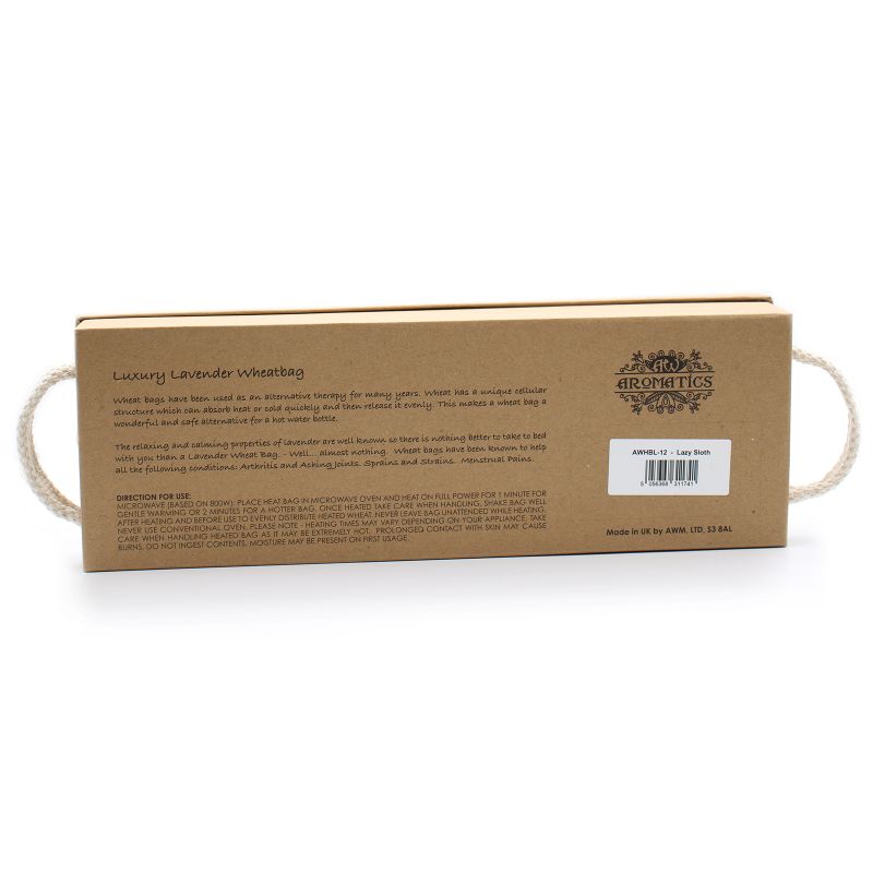 Luxury Lavender Wheat Bag in Gift Box - Lazy Sloth