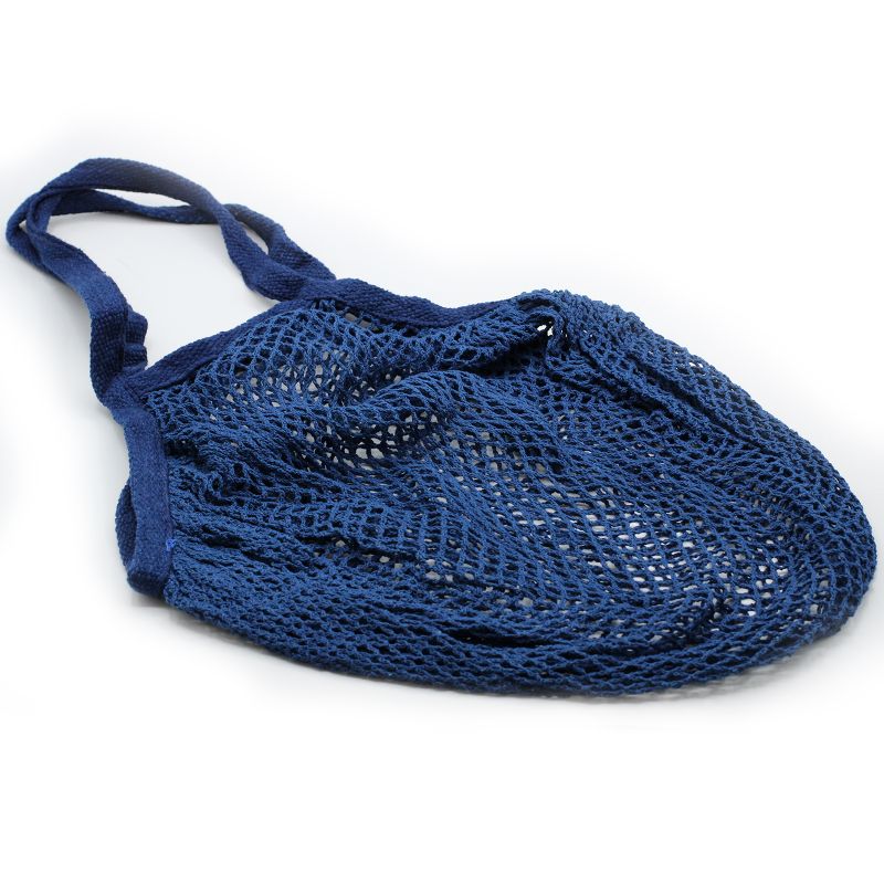 Pure Cotton Mesh Bag - Denim
