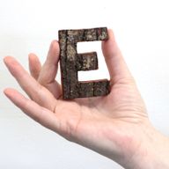 Rustic Bark Number - Display Box & Starter 40 x 12 - 7cm