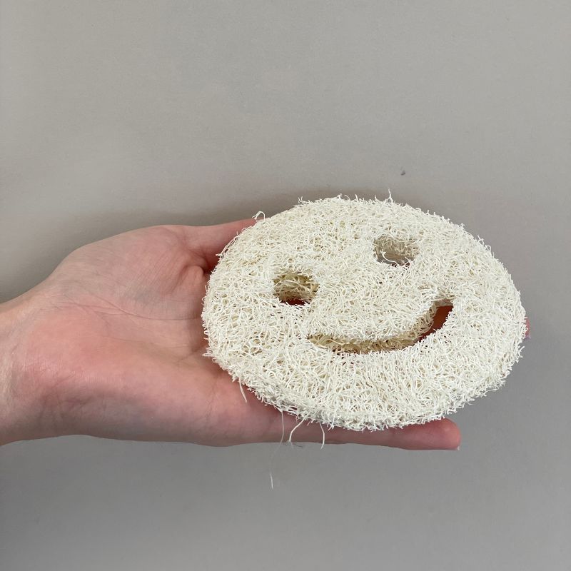 Whole Loofah Smiley Face