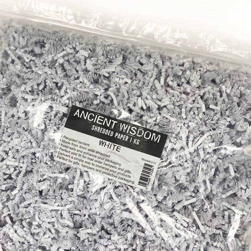 ZigZag DeLux Shredded Paper - White (1KG)