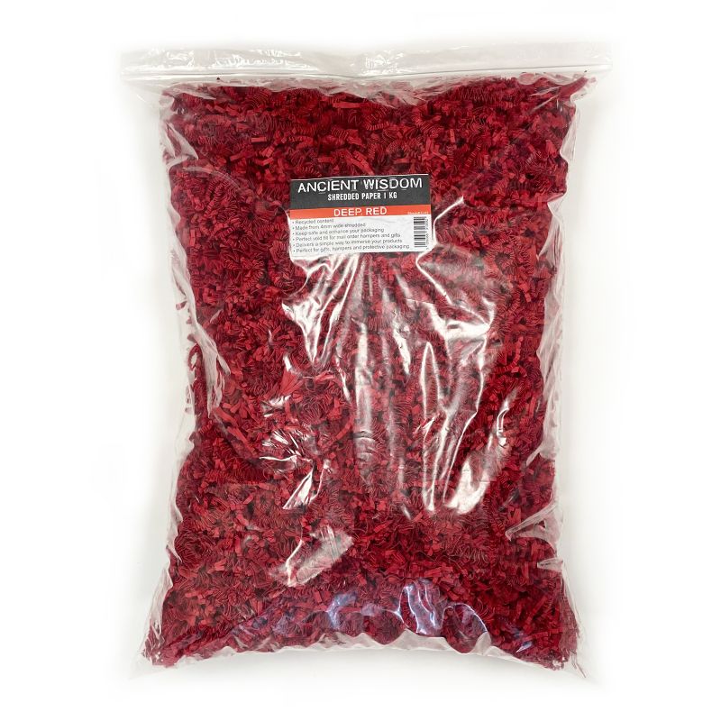ZigZag DeLux Shredded Paper - Deep Red (1KG)