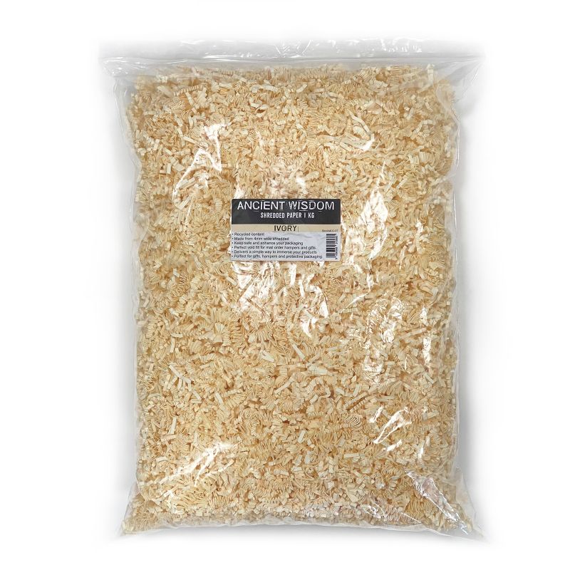 ZigZag DeLux Shredded Paper - Ivory (1KG)