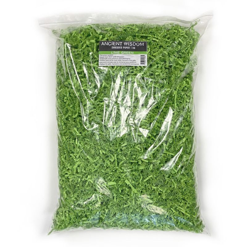 ZigZag DeLux Shredded Paper - Lime Green (1KG)
