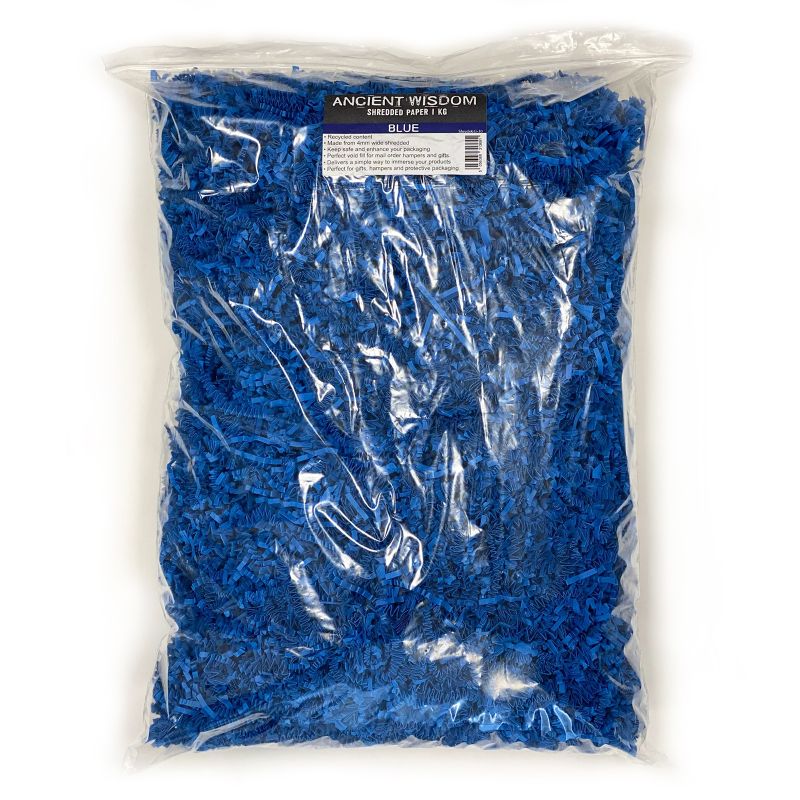 ZigZag DeLux Shredded Paper - Blue (1KG)