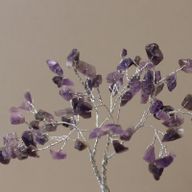 Gemstone Tree with Orgonite Base - 80 Stones - Amethyst