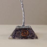 Gemstone Tree with Orgonite Base - 80 Stones - Amethyst
