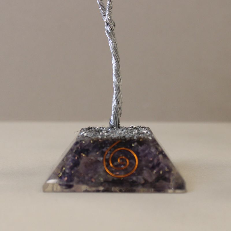 Gemstone Tree with Orgonite Base - 80 Stones - Amethyst
