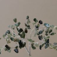 Gemstone Tree with Orgonite Base - 80 Stones - Moss Agate