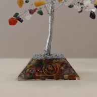 Gemstone Tree with Orgonite Base - 160 Stones - Multi