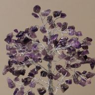 Gemstone Tree with Orgonite Base - 160 Stones - Amethyst