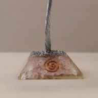 Gemstone Tree with Orgonite Base - 160 Stones - Rose Quartz