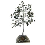 Gemstone Tree with Orgonite Base - 160 Stones - Moss Agate