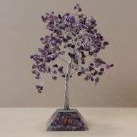 Gemstone Tree with Orgonite Base - 320 Stones - Amethyst