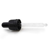 Black Glass Pipette for 100ml Dropper Bottle 18mm
