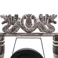 Small Healing Gong in Stand - 25cm - Black