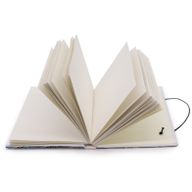 Small Notebook with strap - Waves in the same sea