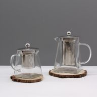 Glass Infuser Teapot - Tower Shape - 350ml - Gift Boxed