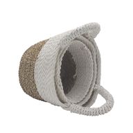 Seagrass Basket Set - Natural / White