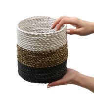Seagrass Basket Set - Natural / White
