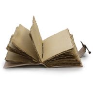 Leather "Never Hide Your Wings" Deckle-edge Notebook (18x13cm")