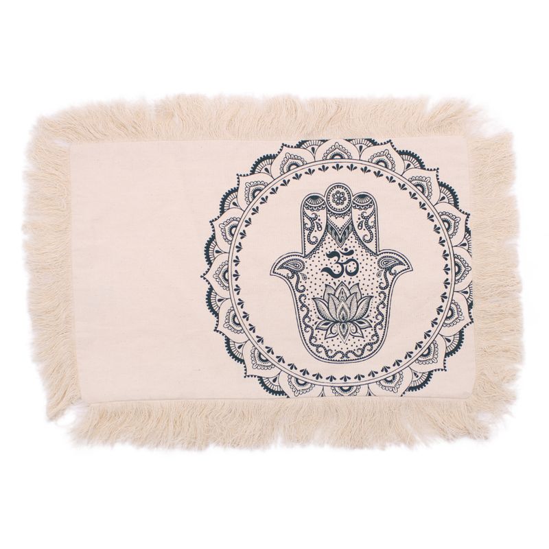 Hamsa Mandala  Cushion Covers 30x50cm - Green