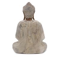 Buddha Statue - 40cm Teaching Transmission - Whitewash