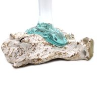 Molten Glass on Whitewash Wood - Medium Vase