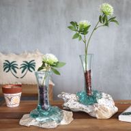 Molten Glass on Whitewash Wood - Medium Vase
