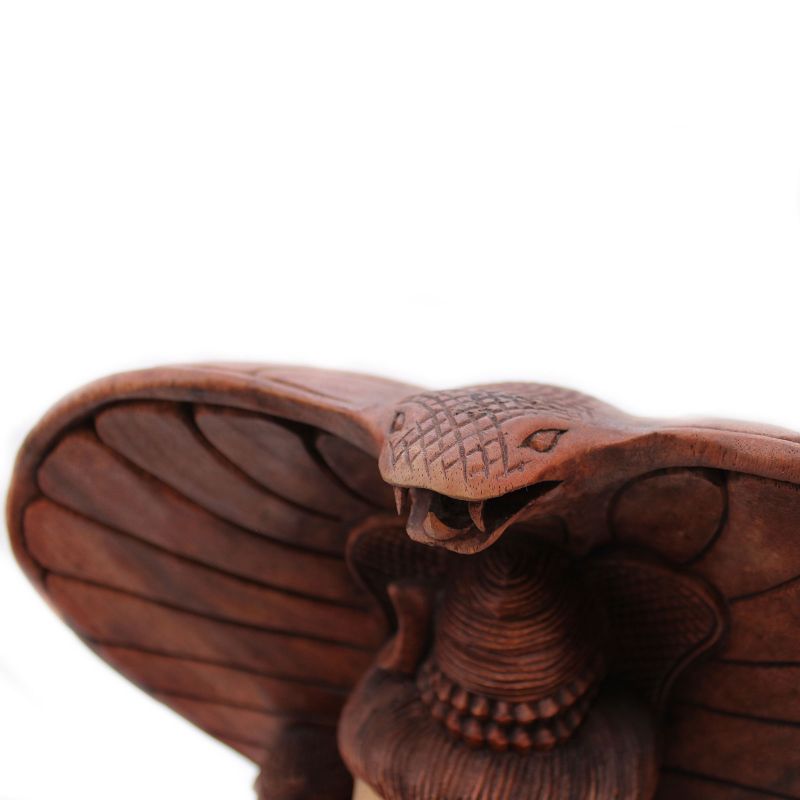 Hand Carved Statue - 50cm Shiva with Cobra