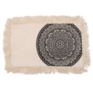 Traditional Mandala Cushion Covers 30x50cm - Black