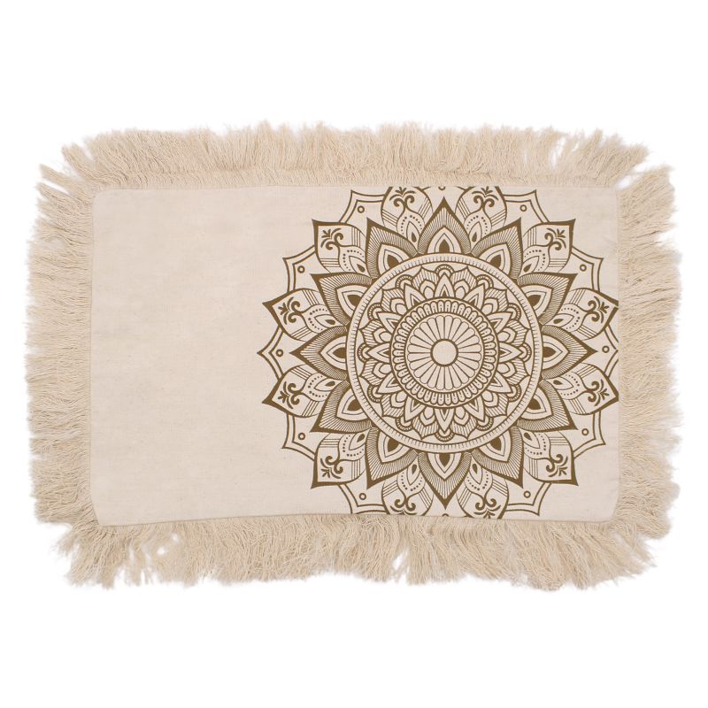 Lotus Mandala  Cushion Covers 30x50cm - Bronze
