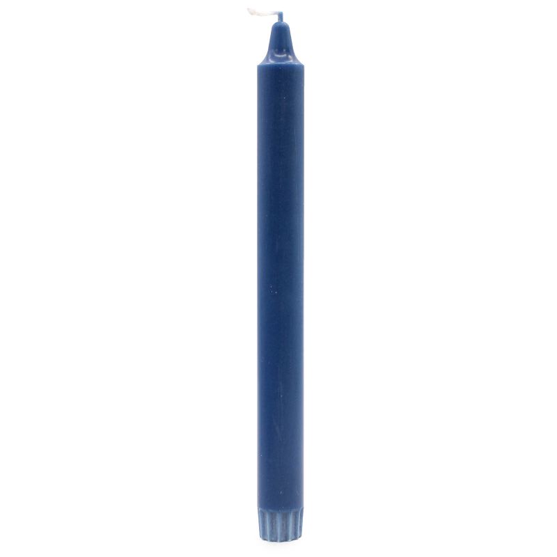 Pure Natural Wax Dinner Candle 25x2.3 - Blue